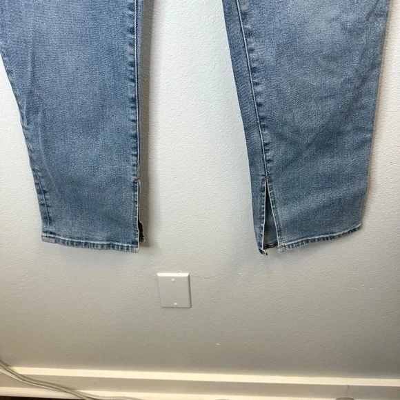 Good American Blue Straight Leg High Waisted Jeans size 10/30 - Picture 5 of 7